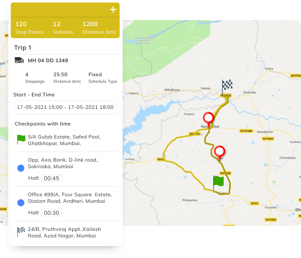 employee management system - route management screen