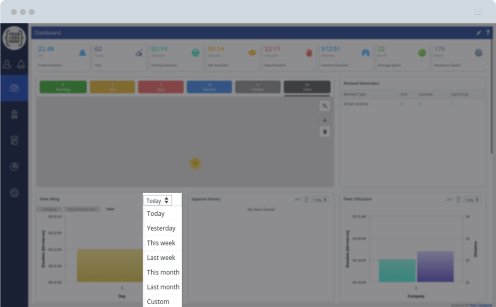 trakzee dashboard