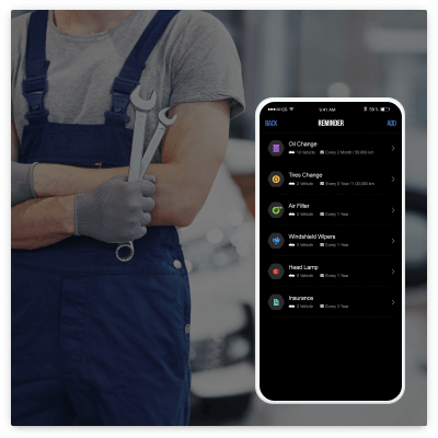 Personal Vehicle Tracking - Maintenance Reminder