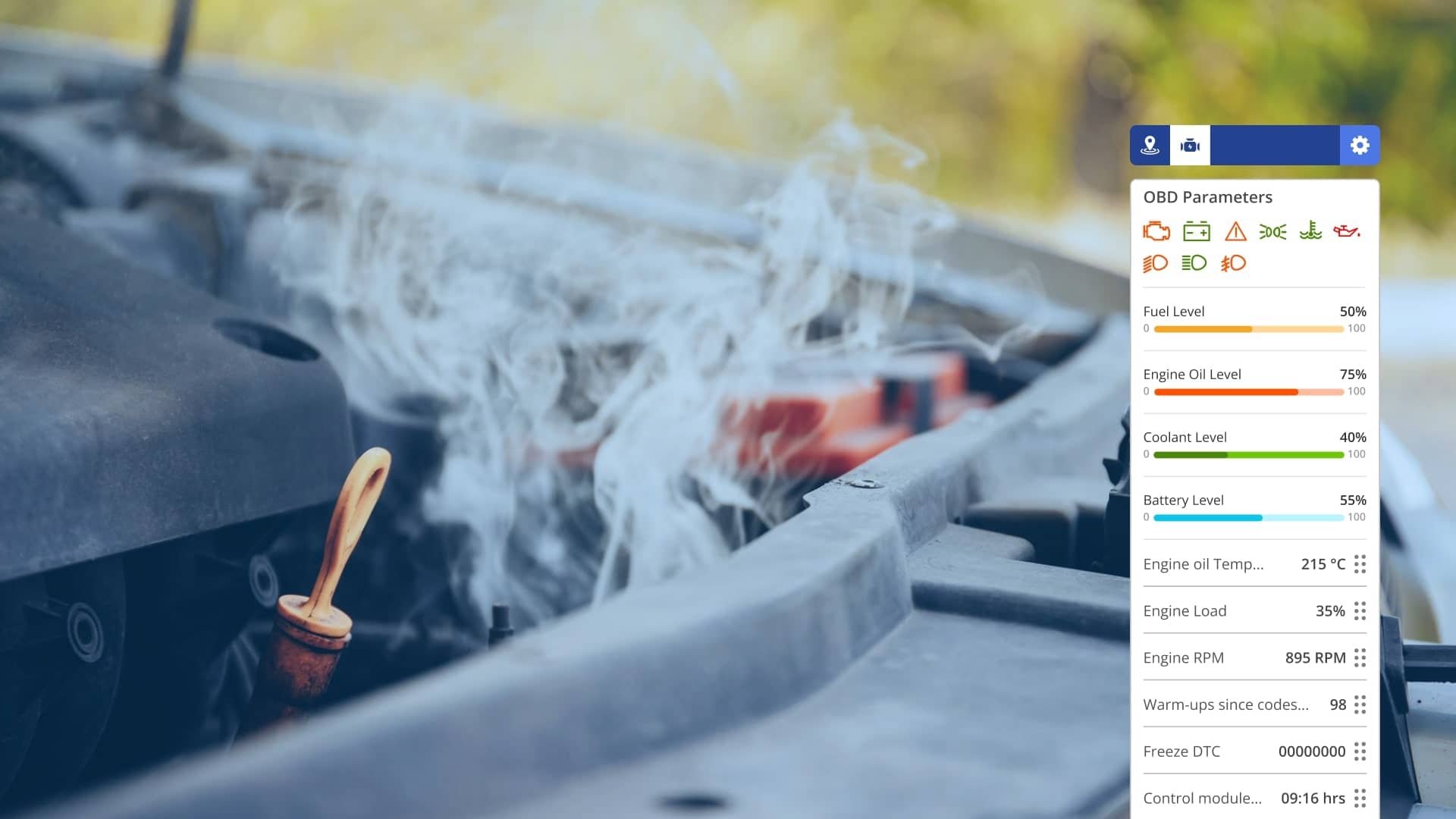 Coolant temperature shop