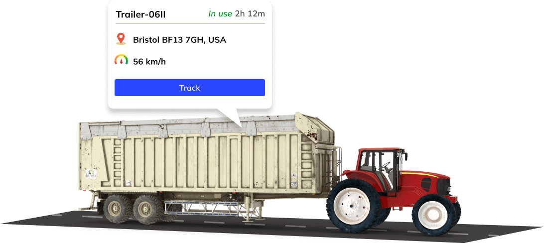 Agriculture trailer tracking solution