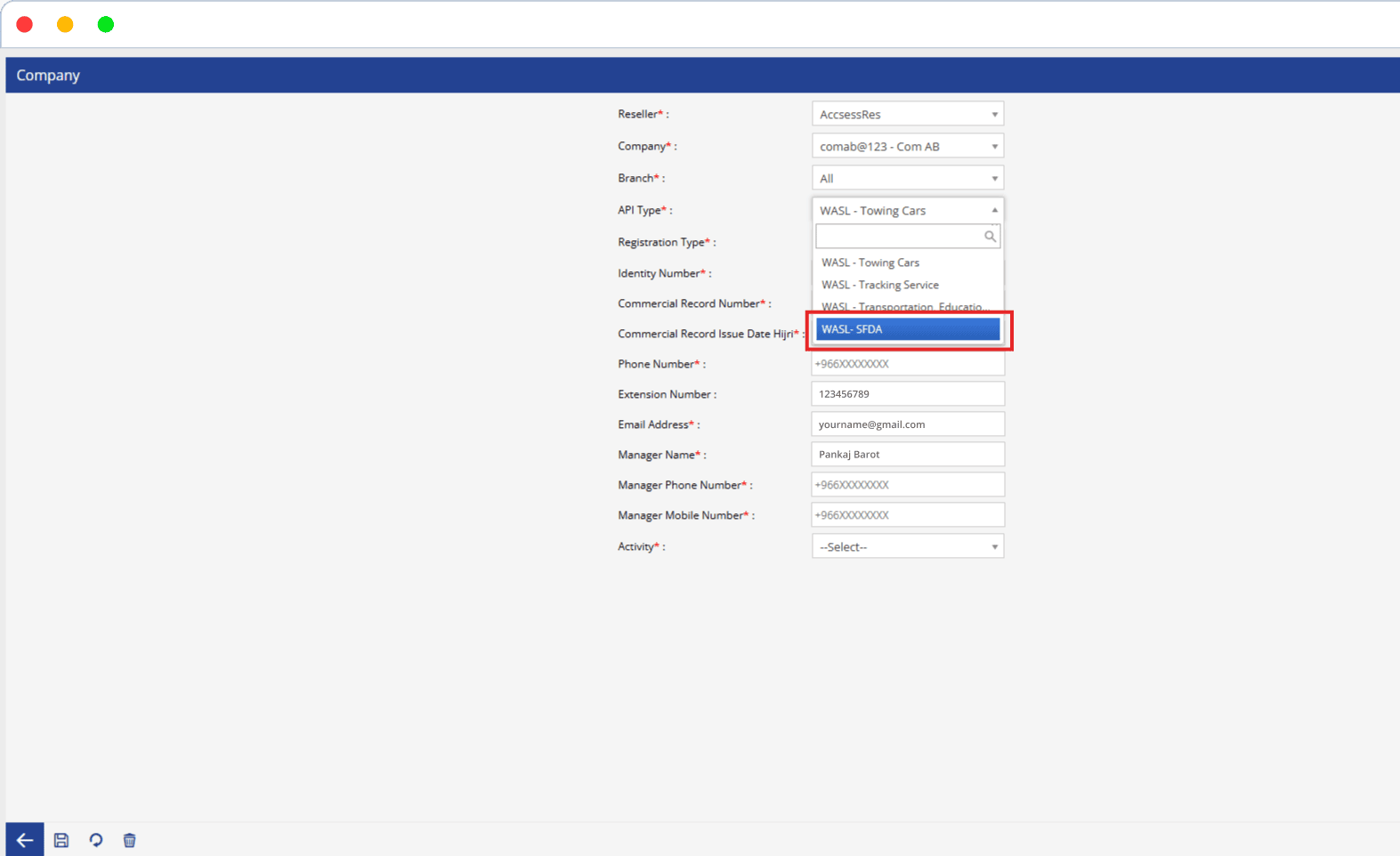 Integration of WASL Module